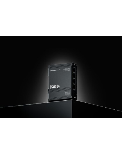 Teltonika TSW304 network switch Gigabit Ethernet (10/100/1000) Power over Ethernet (PoE) Black