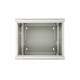 Extralink Rackmount cabinet 12U 600x600 AZH Gray wall mounted, swing type