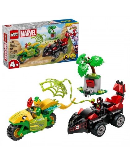 LEGO MARVEL 11198 Spin and Electro Dinosaur Vehicle Chase