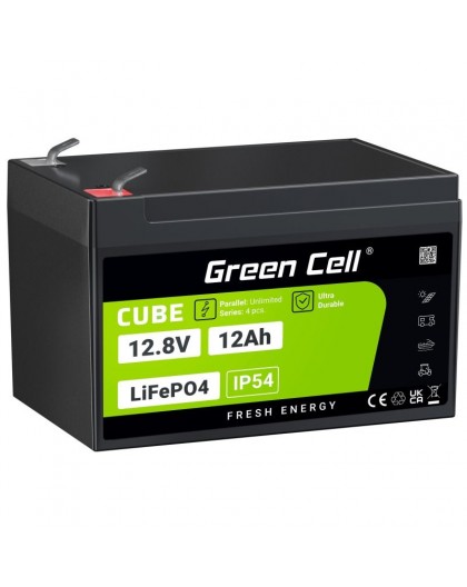 Green Cell LFPGC12V12AH UPS battery Lithium Iron Phosphate (LiFePO4) 12.8 V 12 Ah