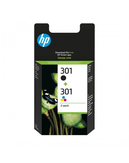HP 301 2-pack Black/Tri-color Original Ink Cartridges