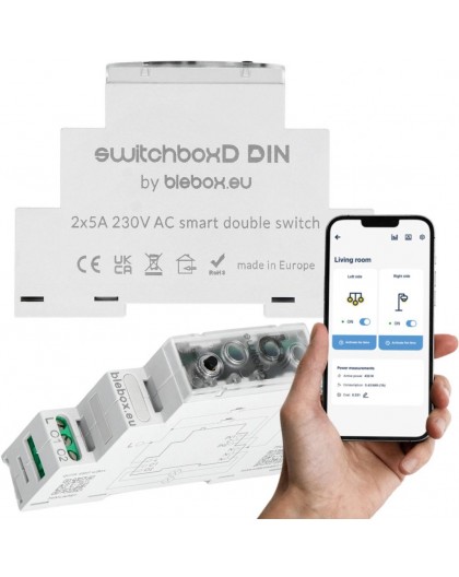 BLEBOX - switchboxD DIN FOR DIN RAIL MOUNTING