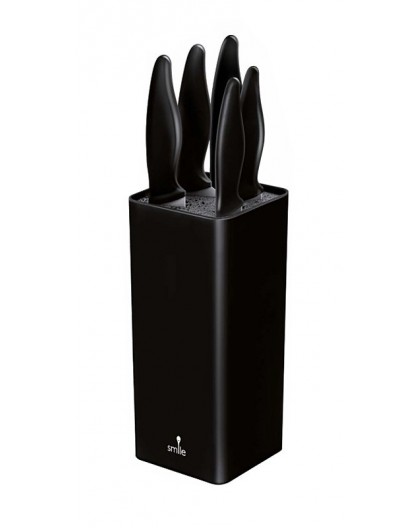 Smile SNS-6 6-piece block knife set black