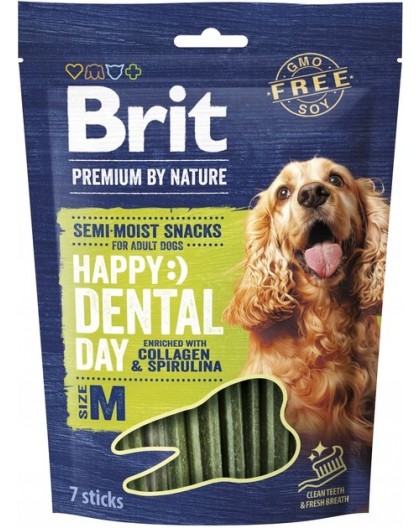 BRIT Premium Dog Snack Dental M - dog treat - 180g