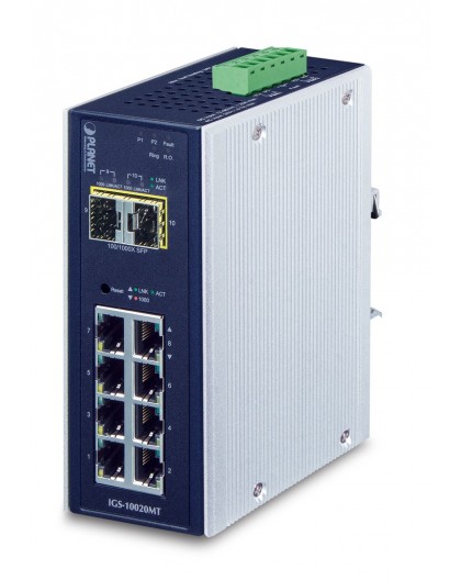 PLANET IGS-10020MT network switch Managed L2+ Gigabit Ethernet (10/100/1000) Black
