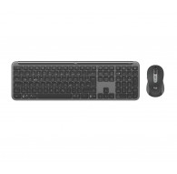 Logitech 920-012483 keyboard Mouse included Office RF Wireless + Bluetooth QWERTZ German Graphite