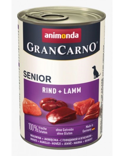 ANIMONDA GranCarno Senior Beef with lamb - wet dog food - 400g
