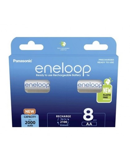 Rechargeable batteries PANASONIC ENELOOP AA 2000 mAh 8 szt (BK-3MCDE/8HH)