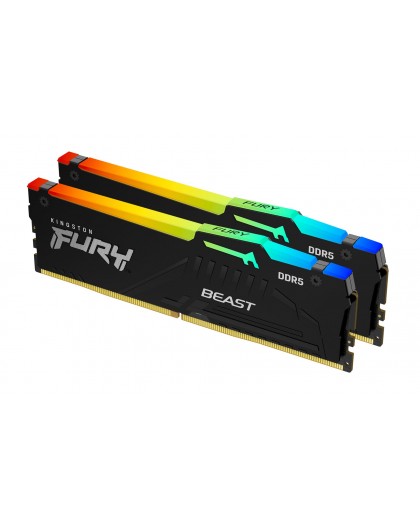 Kingston Technology FURY Beast 16GB 5200MT/s DDR5 CL40 DIMM (Kit of 2) RGB