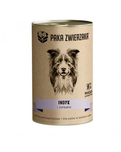 PAKA ZWIERZAKA Turkey and cranberries - wet dog food - 400g