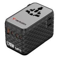 Verbatim Charge 'n' Travel 170W Universal Travel Adapter Black