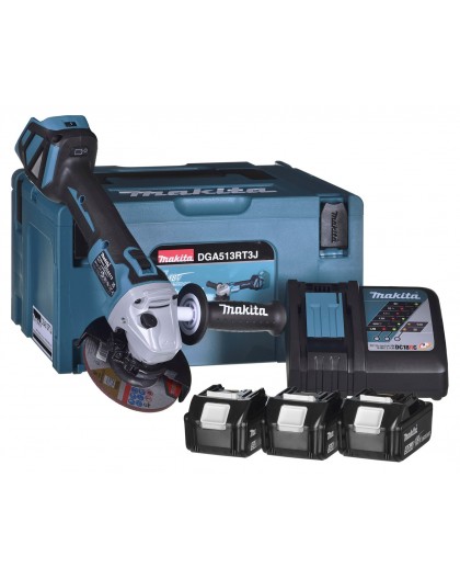 Angle grinder 18V 3x5.0Ah battery DGA513RT3J MAKITA