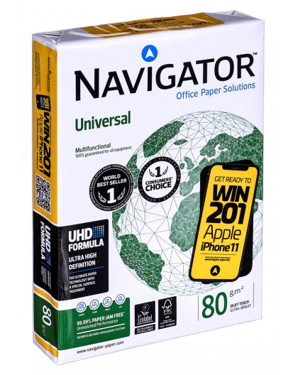Paper copier office Universal Premium Navigator 8247A80 (A4 80g/m2 500 sheets paper white)