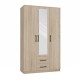 Topeshop ROMANA 120 SON L bedroom wardrobe/closet 6 shelves 3 door(s) Oak