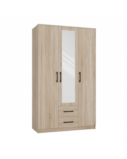 Topeshop ROMANA 120 SON L bedroom wardrobe/closet 6 shelves 3 door(s) Oak