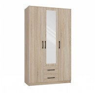 Topeshop ROMANA 120 SON L bedroom wardrobe/closet 6 shelves 3 door(s) Oak