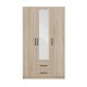 Topeshop ROMANA 120 SON L bedroom wardrobe/closet 6 shelves 3 door(s) Oak
