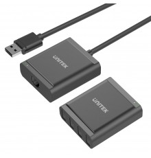 UNITEK Y-2516 interface hub USB 2.0 480 Mbit/s Black