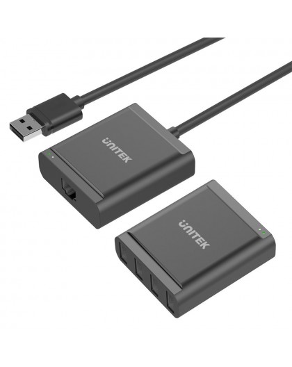 UNITEK Y-2516 interface hub USB 2.0 480 Mbit/s Black