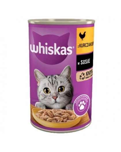 WHISKAS Chicken in sauce - wet cat food - 400g