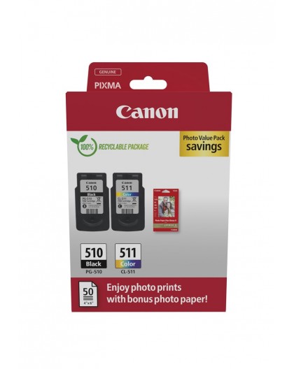 Canon 2970B017 ink cartridge 2 pc(s) Original Black, Cyan, Magenta, Yellow