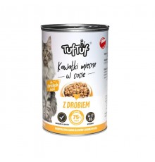 TUF TUF Pieces of meat in sauce with poultry - wet cat food - 415g