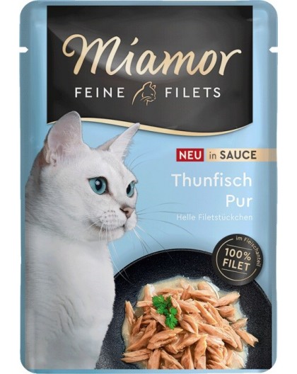 MIAMOR Fine Filets Tuna in sauce - wet cat food - 100g