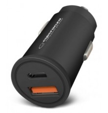 Esperanza EZC111K mobile device charger Smartphone, Tablet Black USB Fast charging Auto