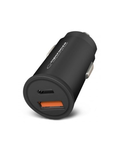 Esperanza EZC111K mobile device charger Smartphone, Tablet Black USB Fast charging Auto