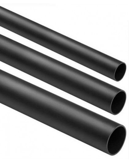 Rigid, smooth wiring pipe BLACK CRL-20 2m (PACK OF 25pcs)