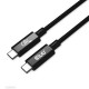 CLUB3D USB4 Gen2x2 Type-C Bi-Directional Cable 4K60Hz, Data 20Gbps, PD 240W(48V/5A) EPR M/M 2m