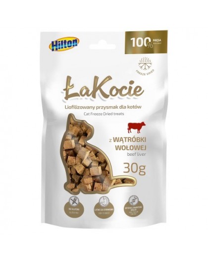 HILTON ŁaKocie Freeze dried beef liver - cat treats - 30g