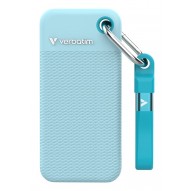 Verbatim Pocket SSD USB 3.2 Gen 2 2TB Polar Blue incl. two rubber sleeves