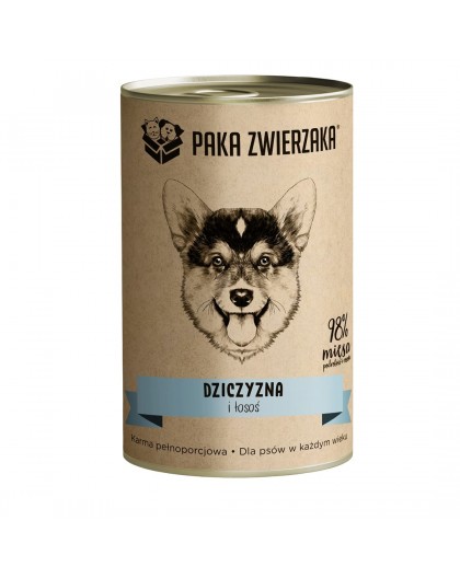 PAKA ZWIERZAKA Game and salmon - wet dog food - 400g