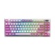 MSI FORGE GK600 TKL WIRELESS VIOLET keyboard Gaming USB + Bluetooth QWERTY UK English Pink, Violet, White