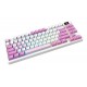 MSI FORGE GK600 TKL WIRELESS VIOLET keyboard Gaming USB + Bluetooth QWERTY UK English Pink, Violet, White