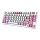 MSI FORGE GK600 TKL WIRELESS VIOLET keyboard Gaming USB + Bluetooth QWERTY UK English Pink, Violet, White