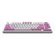 MSI FORGE GK600 TKL WIRELESS VIOLET keyboard Gaming USB + Bluetooth QWERTY UK English Pink, Violet, White