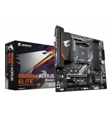GIGABYTE B550M AORUS ELITE Motherboard - AMD Ryzen 5000 CPUs, 5+3 Phases VRM, up to 4733MHz DDR4, 1xPCIe 4.0 + 1xPCIe 3.0 M.2, 1