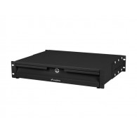 CABINET DRAWER 19" 2U 360MM BLACK LANBERG (2U/483X360MM LOAD CAPACITY UP TO 90KG, 4-POINT INSTALLATION)