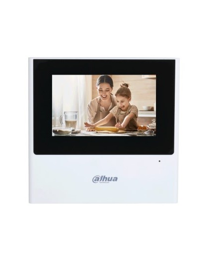 Dahua Monitor: 4.3" TFT touch screen, 480x272 resolution, IP surveillance, integrated alarm system, VTH2611L-WP