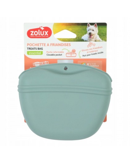 ZOLUX treat pouch for dog - green