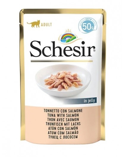 SCHESIR in jelly Tuna with salmon - wet cat food - 50 g