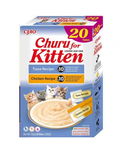 INABA Kitten Chicken and tuna - cat treats - 20x14g