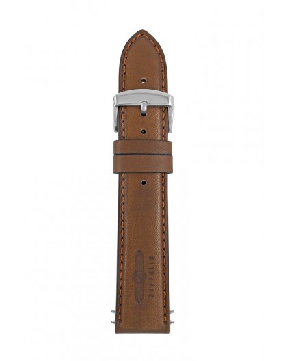 Zeppelin leather strap brown, 22 mm