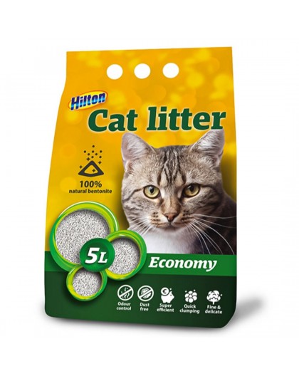 HILTON bentonite economy clumping cat litter - 5 l