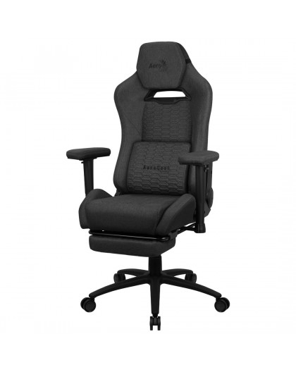 Aerocool ROYALASHBK Premium Ergonomic Gaming Chair Legrests Aeroweave Technology Black