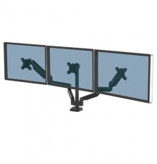 Fellowes Platinum Series Triple Monitor Arm - Monitor Mount for Three 7KG 27 Inch Screens - Adjustable Triple Monitor Desk Mount