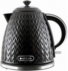 ELDOM NELA kettle, 1.7 l capacity, 2000 W power, black