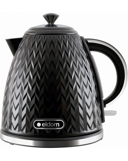 ELDOM NELA kettle, 1.7 l capacity, 2000 W power, black